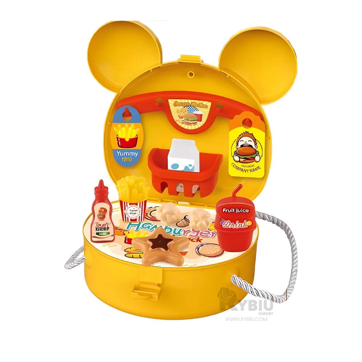 RYBIU IMPORT - Cartera Set de Cocina para Hamburguesas de Color Amarillo