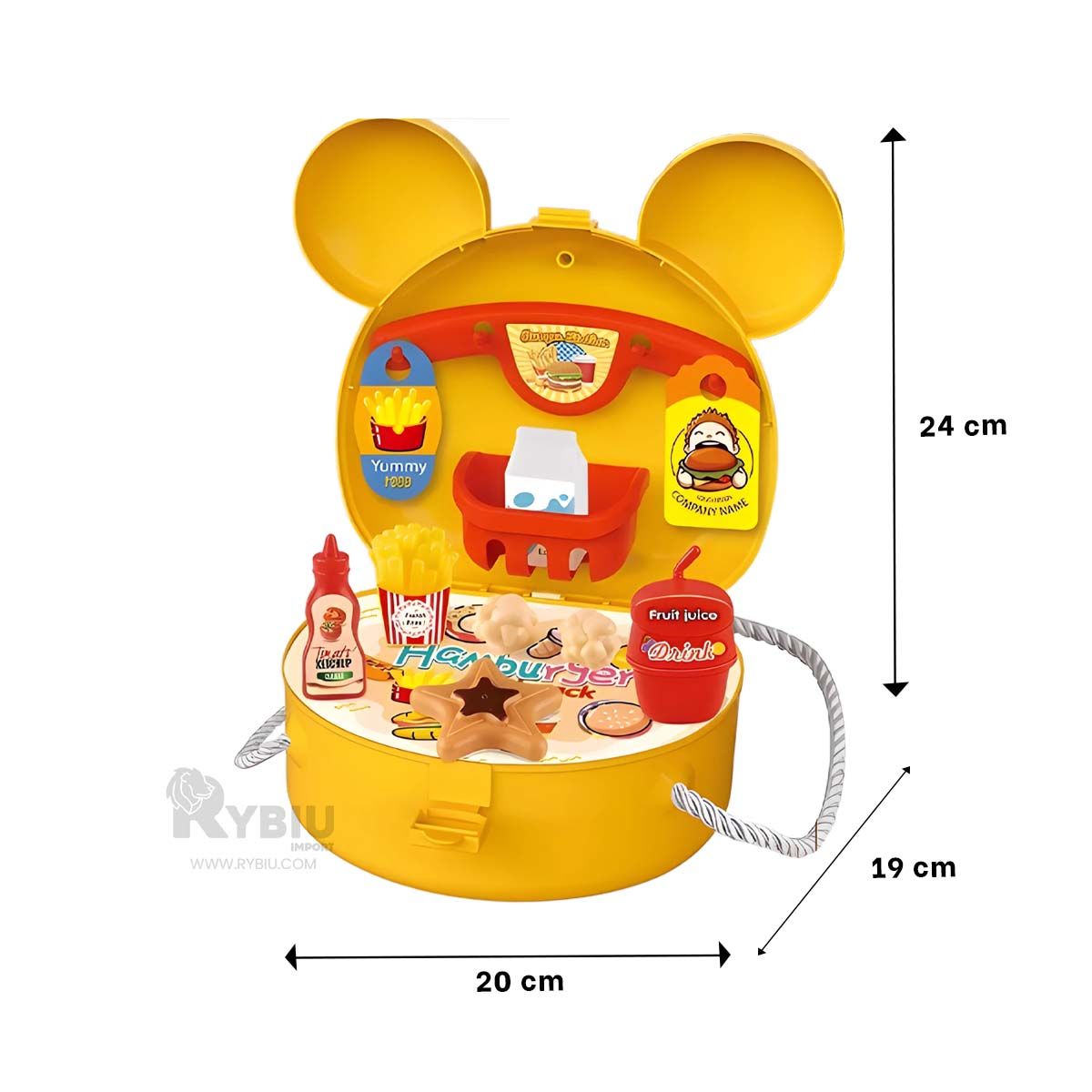 RYBIU IMPORT - Cartera Estimulante para Pequeños Amarillo Y+Regalo Stickers