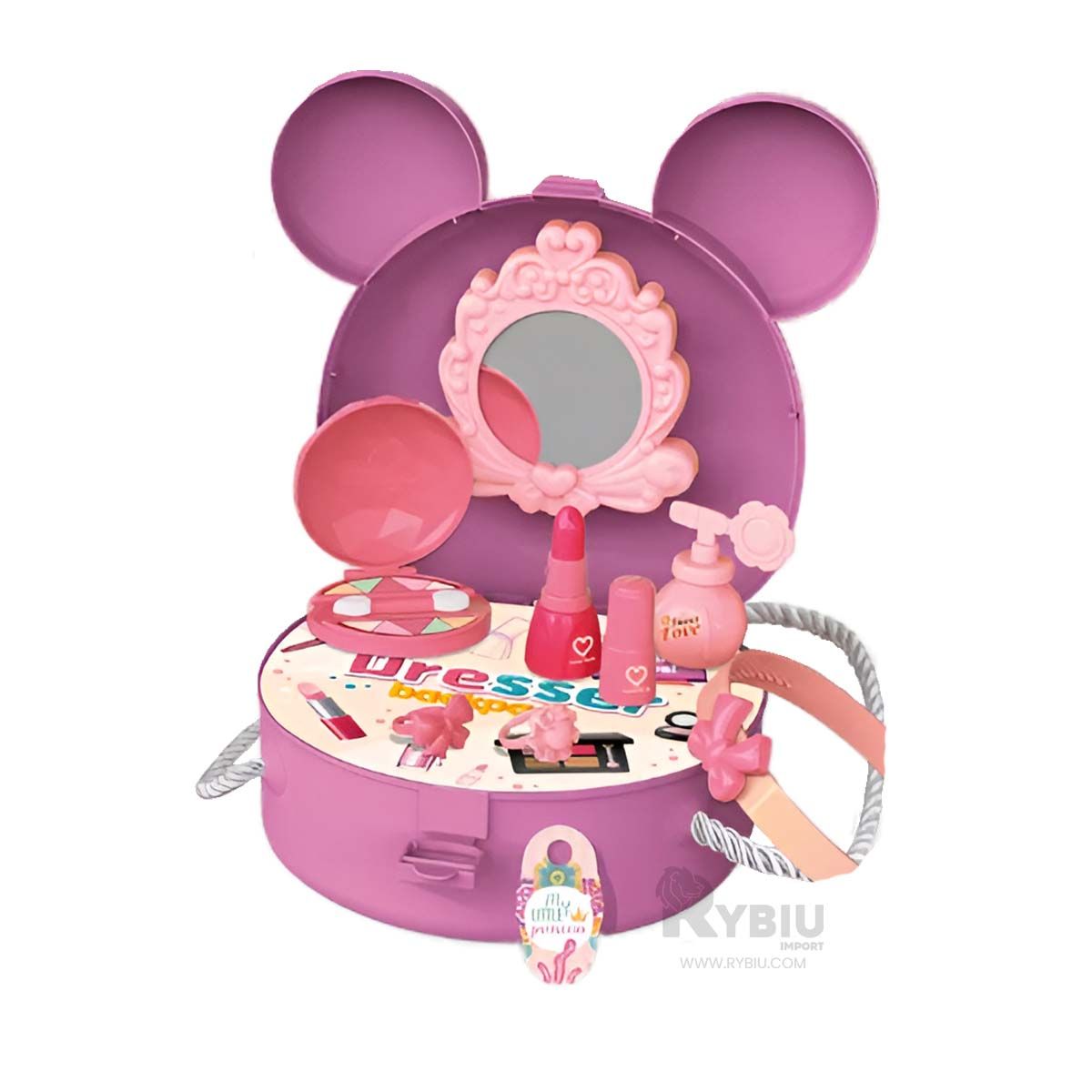 RYBIU IMPORT - Cartera Set de Maquillaje con Accesorios en Color Morado