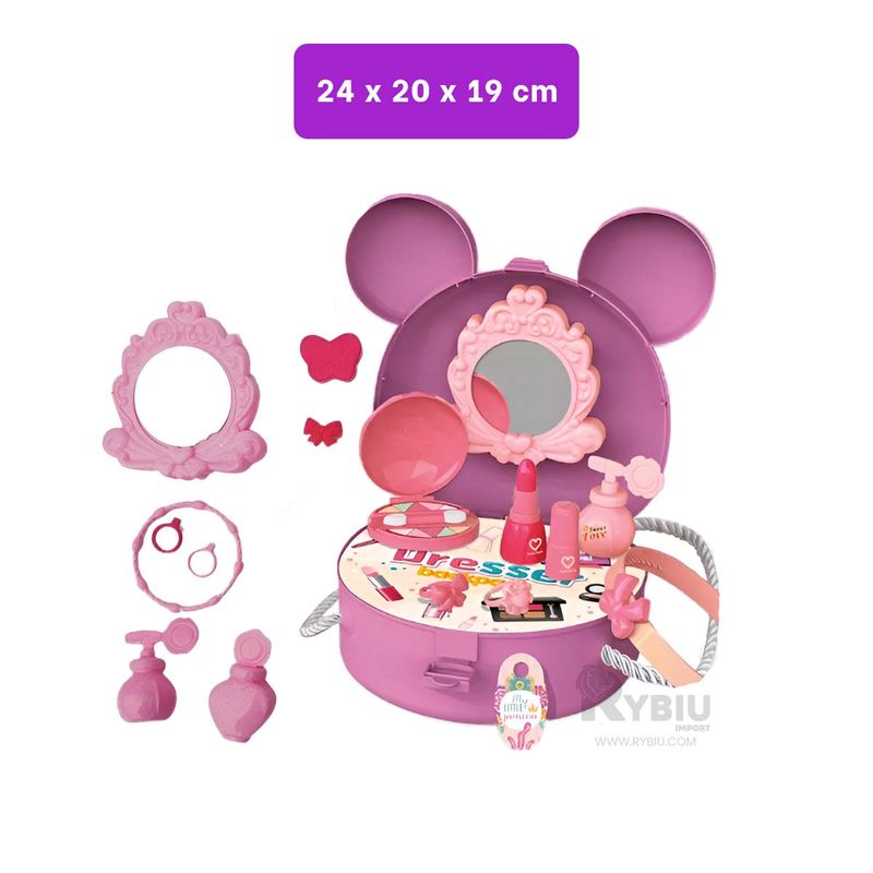 RYBIU IMPORT - Cartera Creativa para Maquillaje en Morado Y+Papel de Regalo