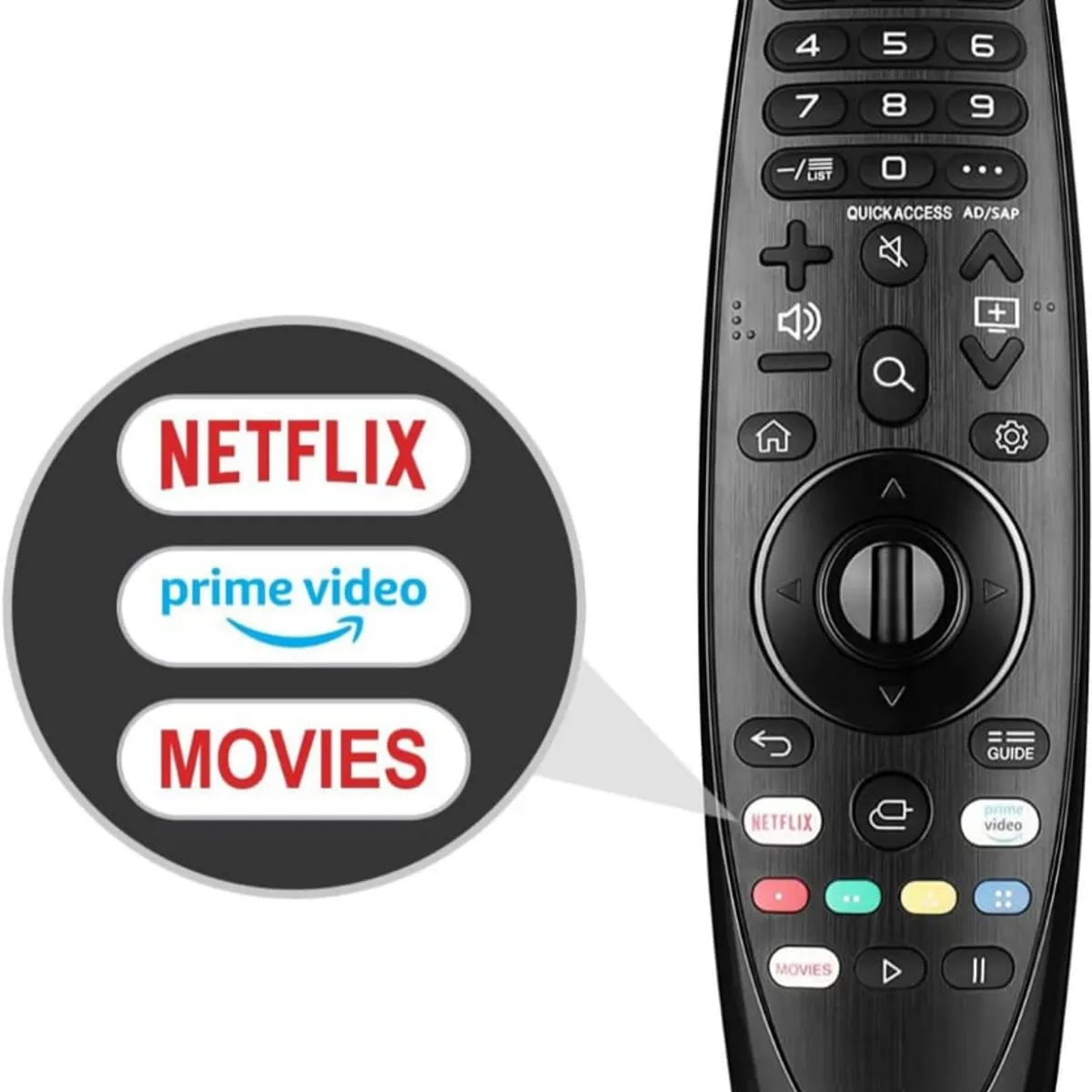 GENERICO - Control Magic Universal para Tv LG Webos Smart Tv