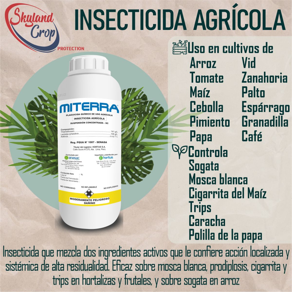 GENERICO - MITERRA INSECTICIDA AGRÍCOLA