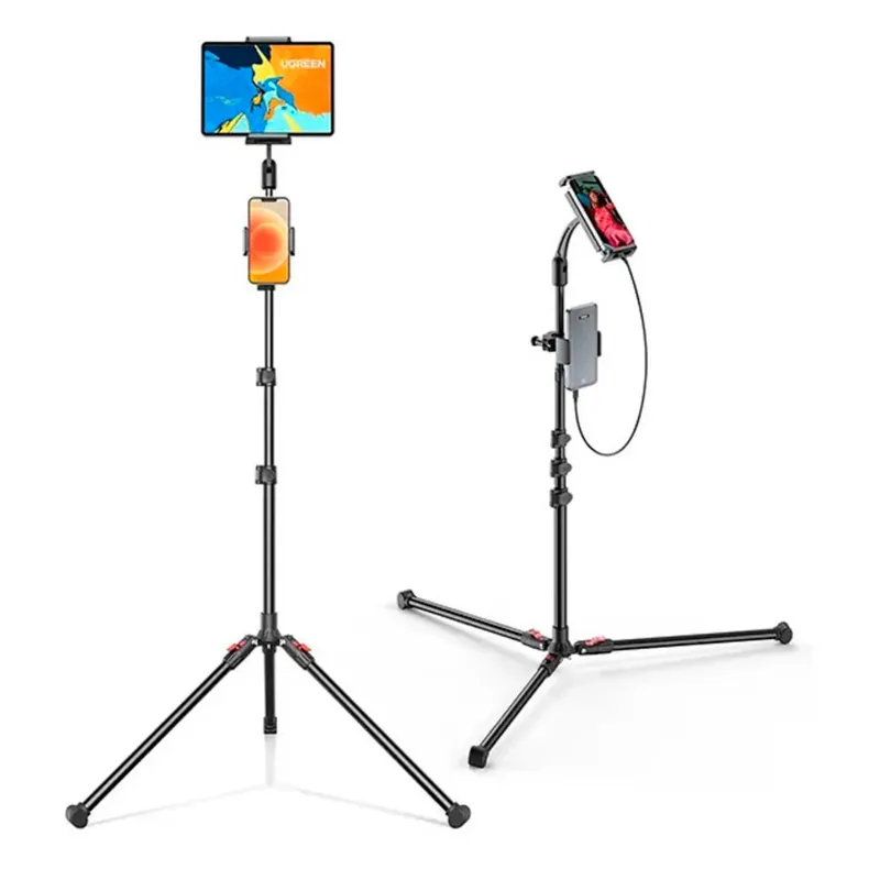 UGREEN - Tripode Ajustable 2 en 1 UGREEN LP585 Celular Tablet iPad de 4.7" 12.9