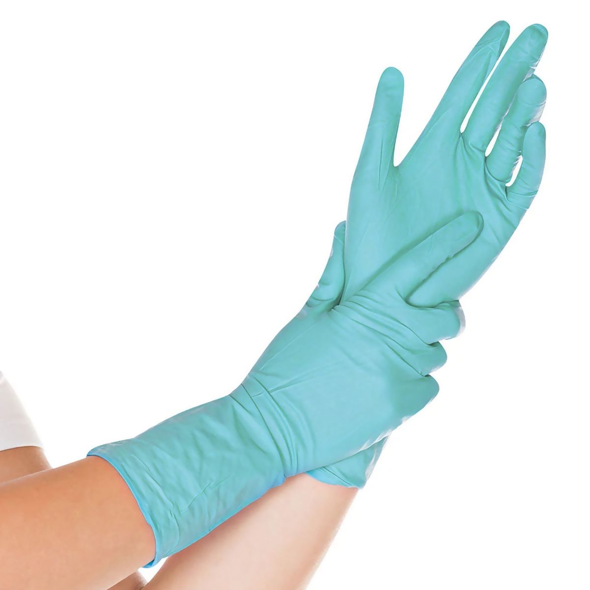 R&G - Guantes de Nitrilo Verde R&G Talla M - Caja x 100 und