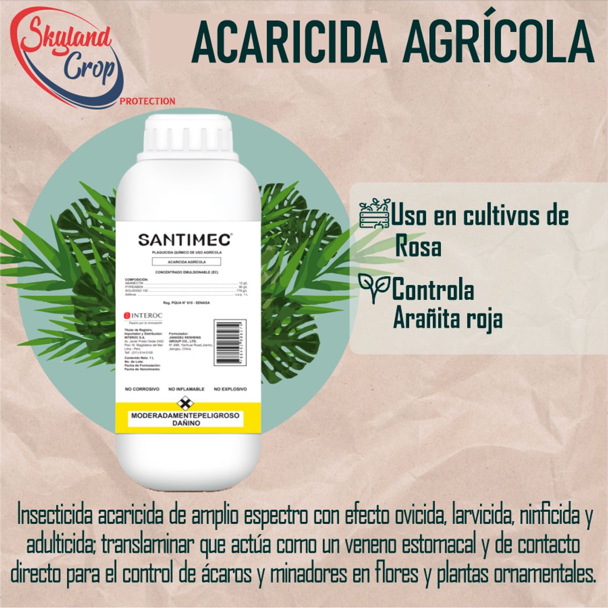 GENERICO - SANTIMEC ACARICIDA AGRÍCOLA