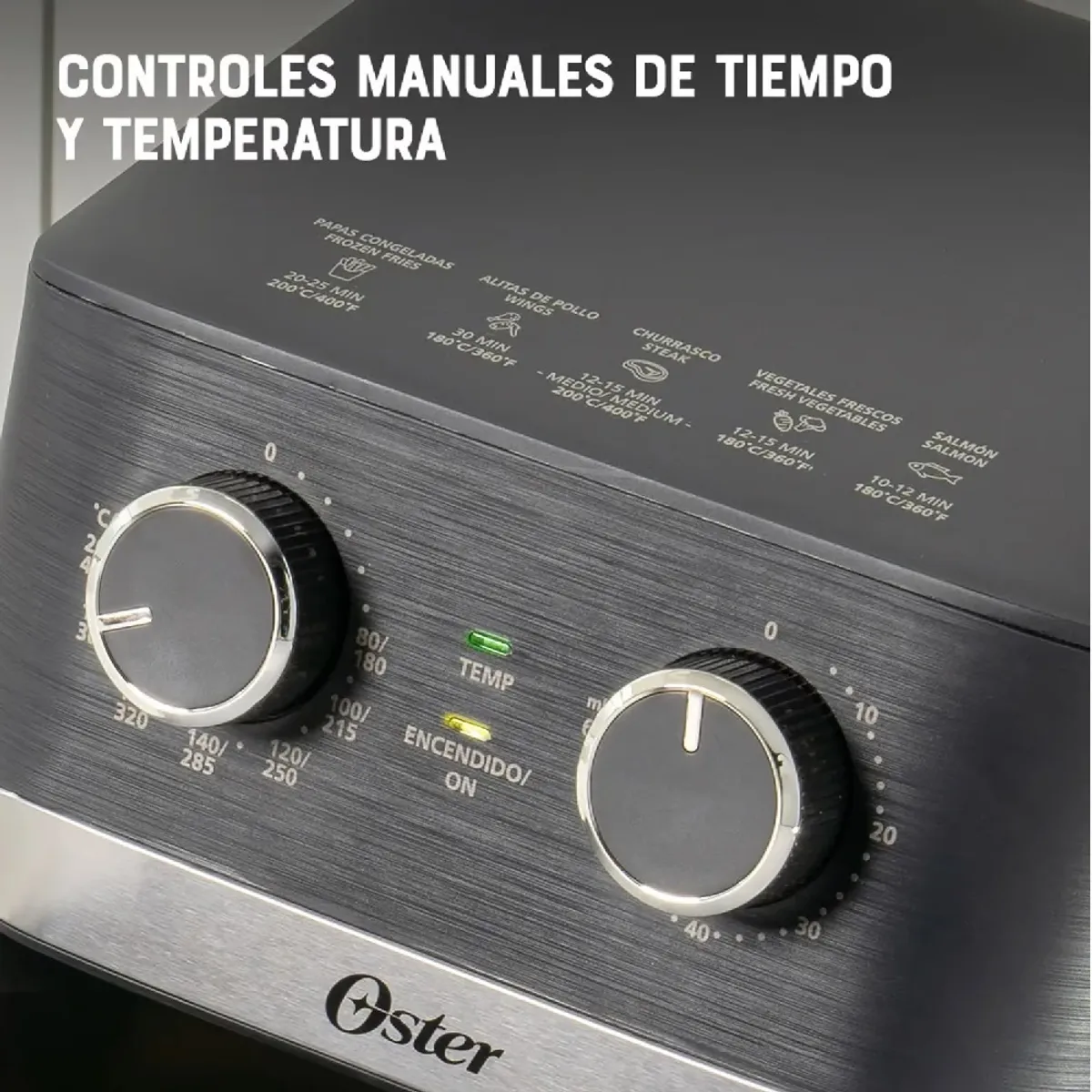 OSTER - FREIDORA DE AIRE MANUAL OSTER 4L CKSTAF401MDF NEGRA