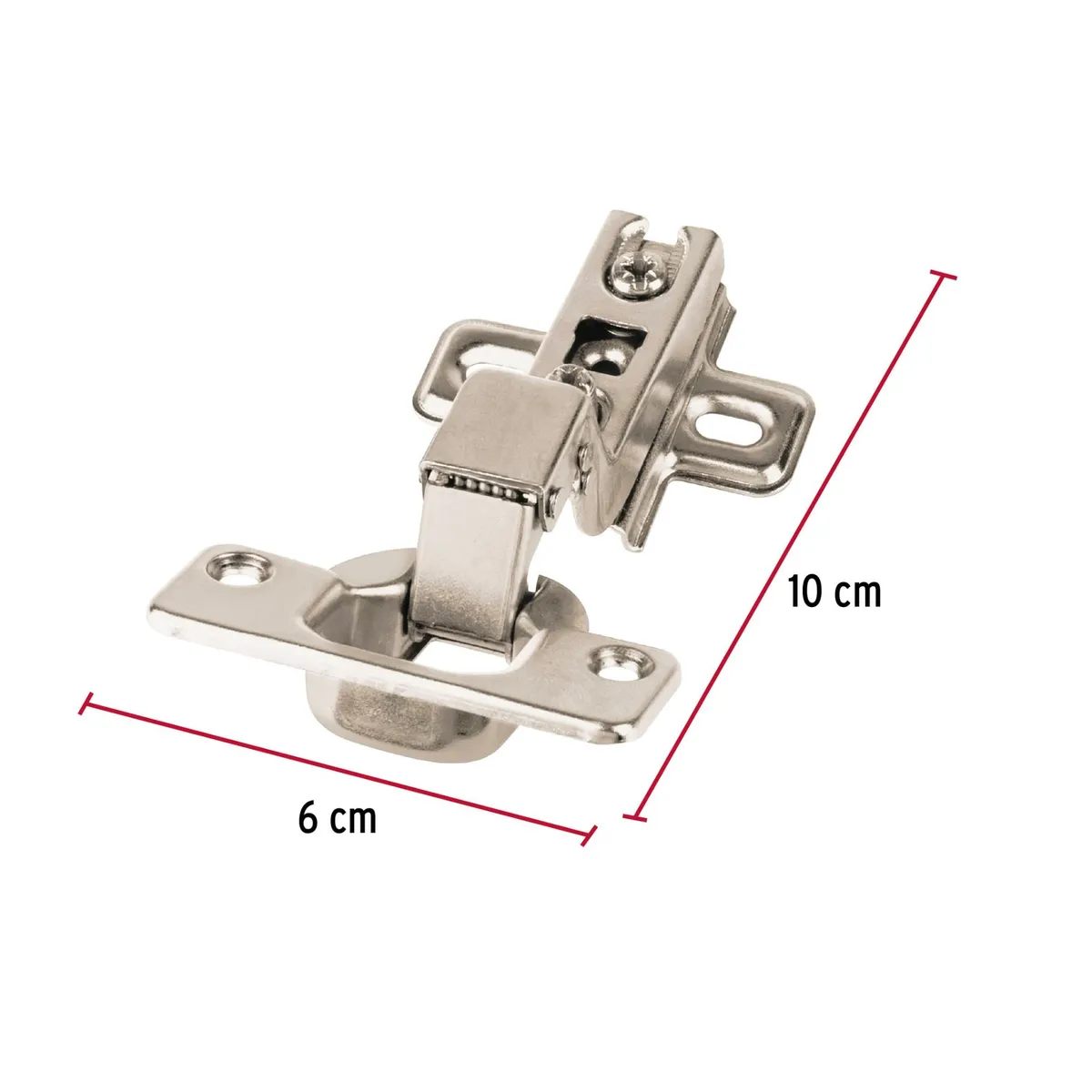 HERMEX - 2 bisagras cangrejo cobertura interna 110° Hermex