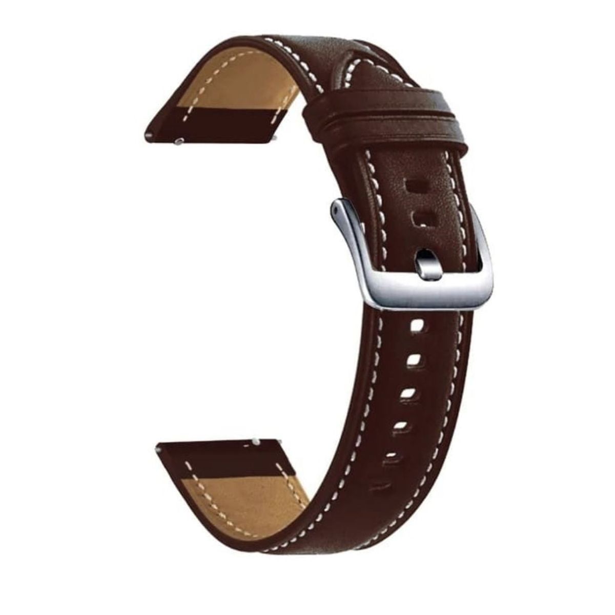 GENERICO - Correa de Cuero marron  + Case para Smartwatch Huawei GT3 46mm