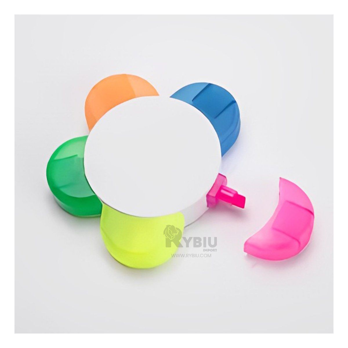 RYBIU IMPORT - Rotulador Flor de Varios Tonos Lindos Y+Banderitas Adhesivas