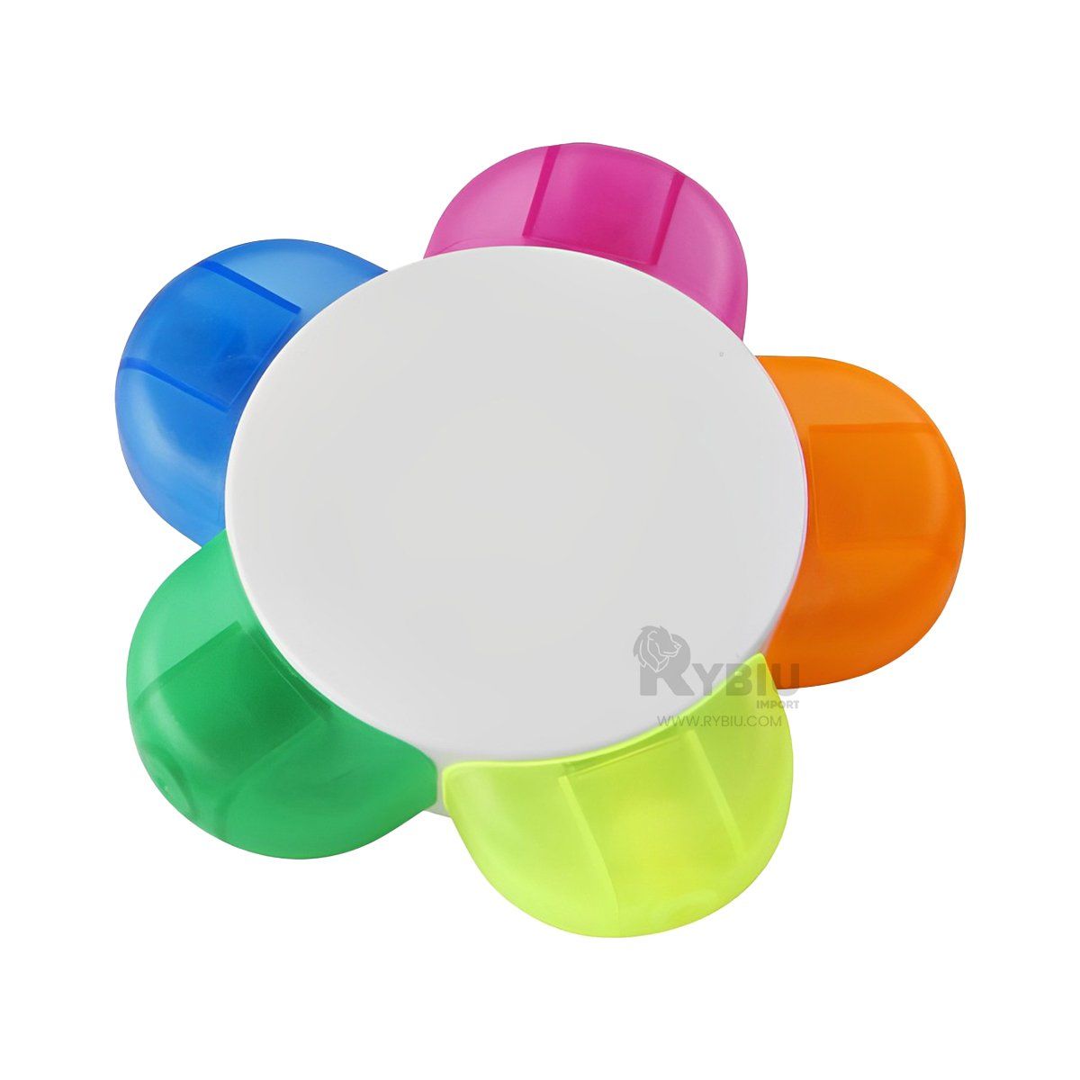 RYBIU IMPORT - Rotulador Flor de Varios Tonos Lindos Y+Banderitas Adhesivas
