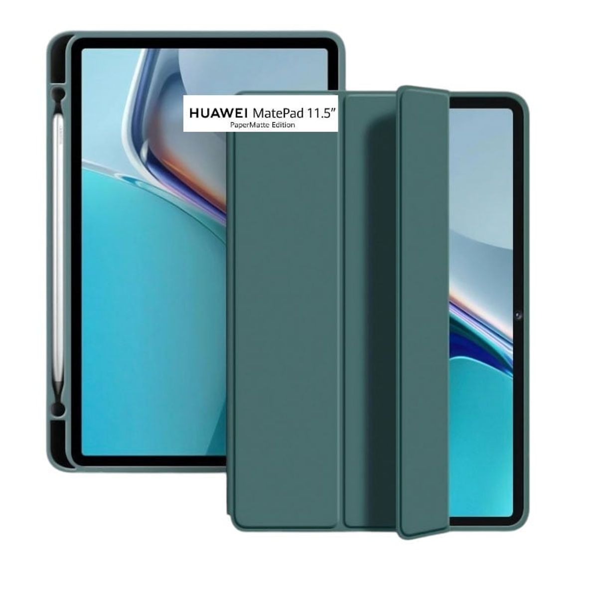 FUNDAANTIGOLPES - Funda Smart Cover para Tablet Huawei Matepad 11.5" 2023 BTK-W09 Verde