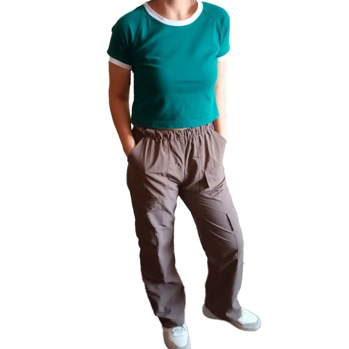 GENERICO - Pantalón Cargo - Nathalie Love It - Cafe