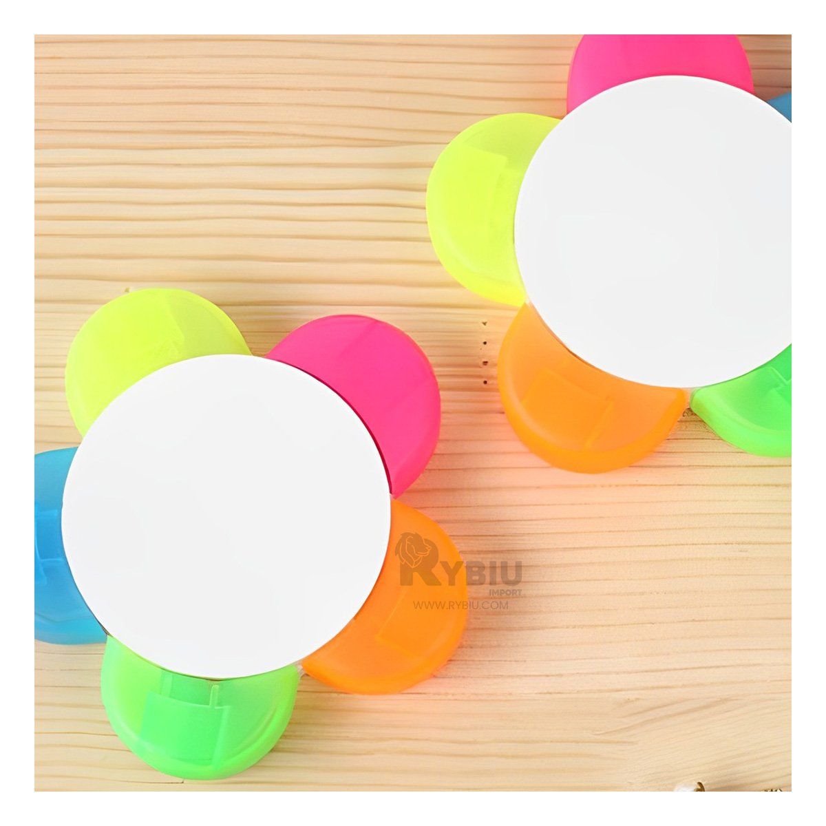 GENERICO - Rotulador Bonito con Diseño de Flor Util Y+Post-it Adhesivos