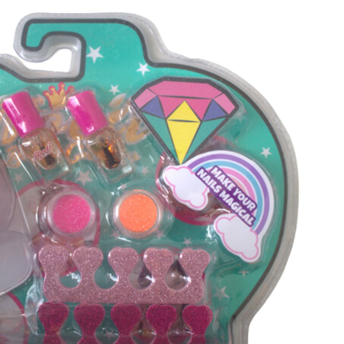 GENERICO - KIT DE PINTA UÑAS MANICURE PARA NIÑAS