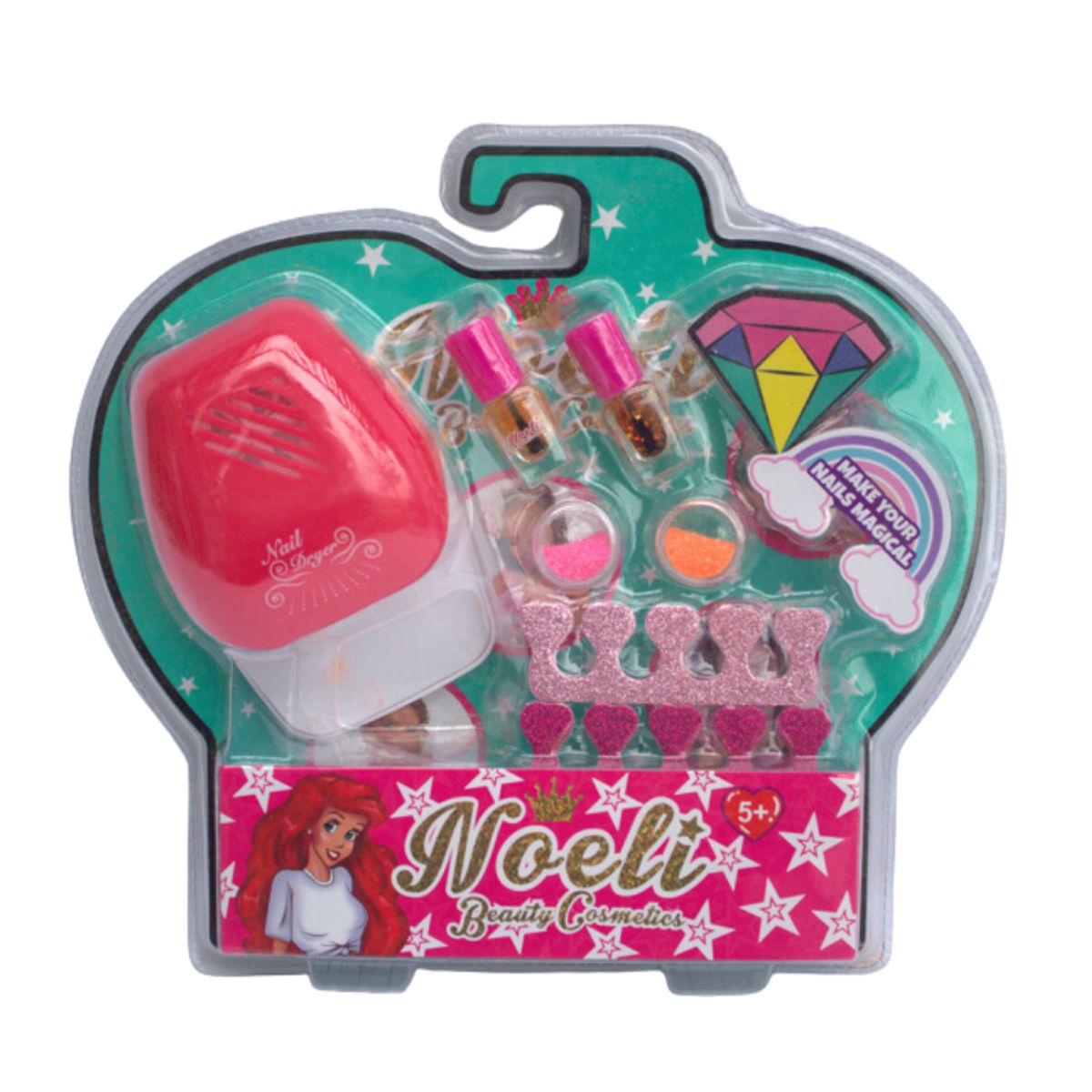 GENERICO - KIT DE PINTA UÑAS MANICURE PARA NIÑAS