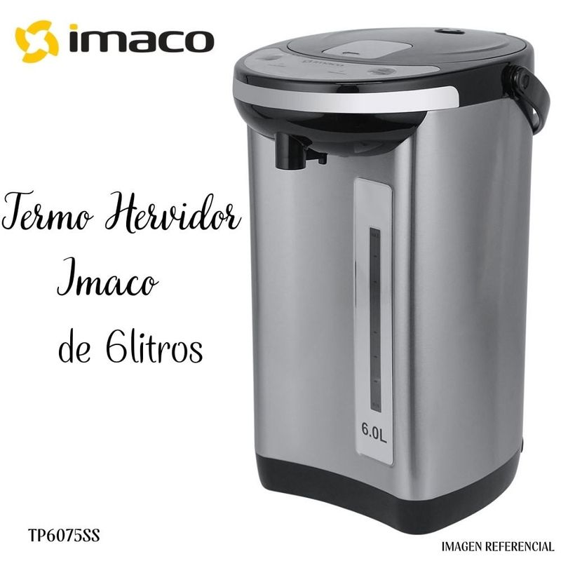 IMACO - Termo Hervidor Electrico Imaco de 6lts con Dispensador - TP6075SS