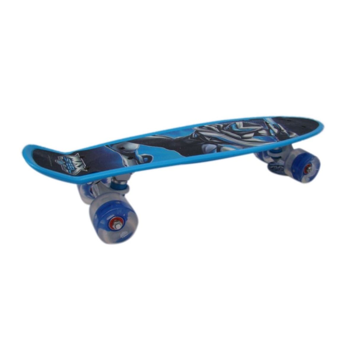 GENERICO - Skate Max Steel PB-MX05 con Trucks de Aluminio Celeste