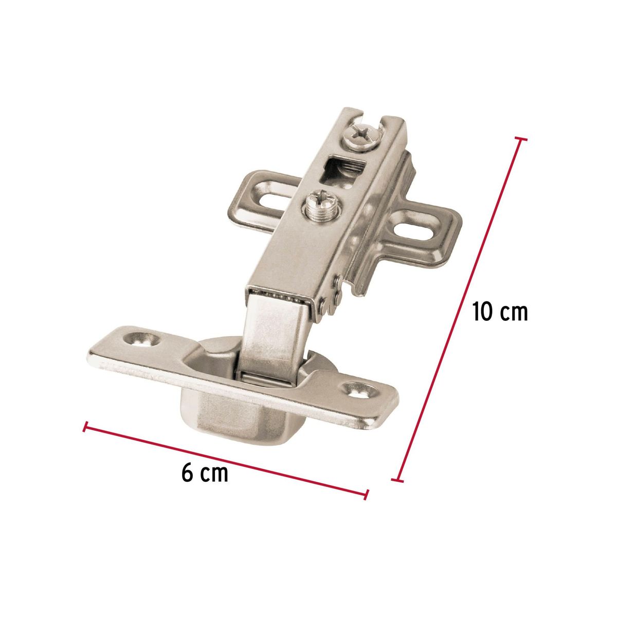 HERMEX - 8 bisagras cangrejo cobertura completa 110° HERMEX