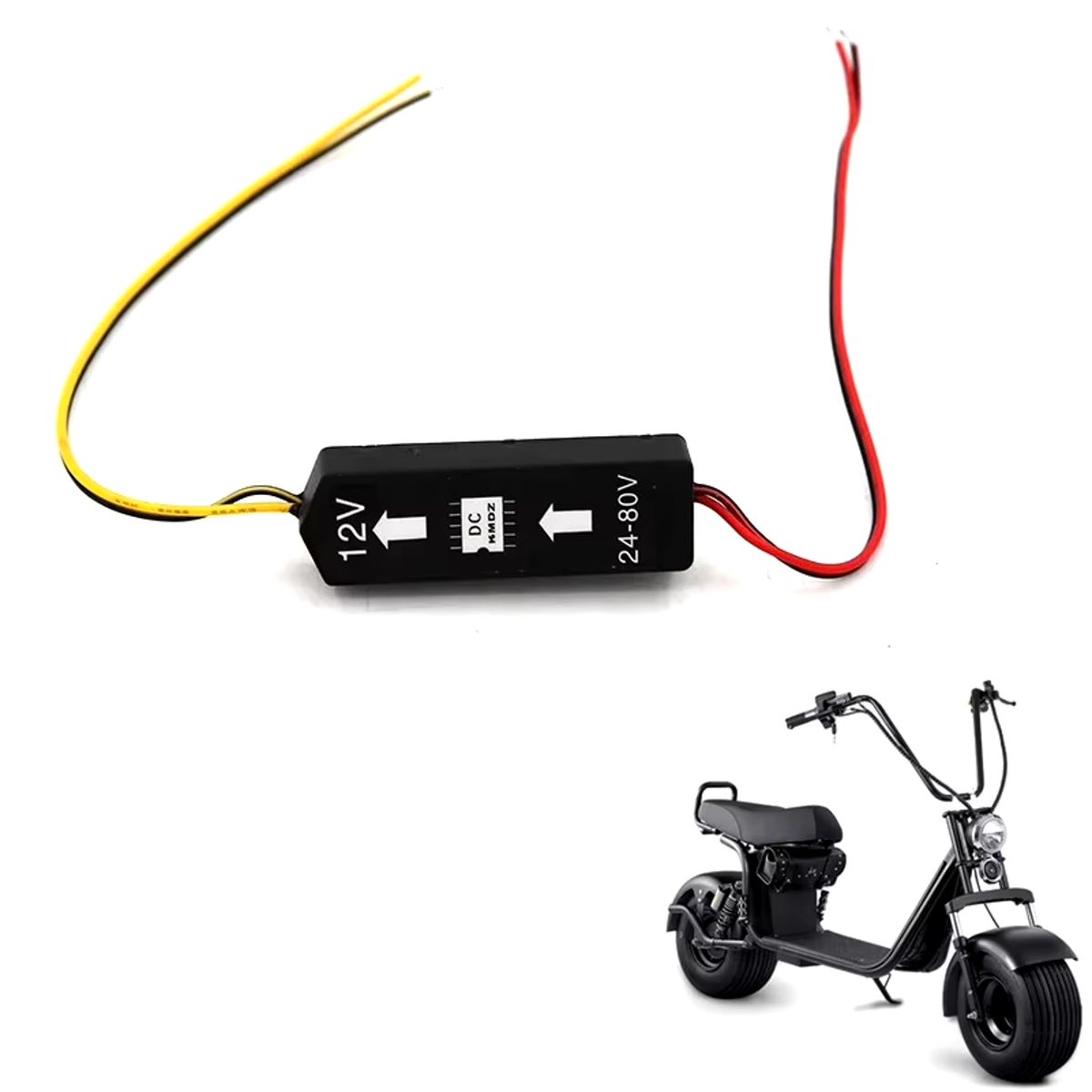 GENERICO - Transformador 24 - 80v a 12v DC Para Scooter Eléctrico