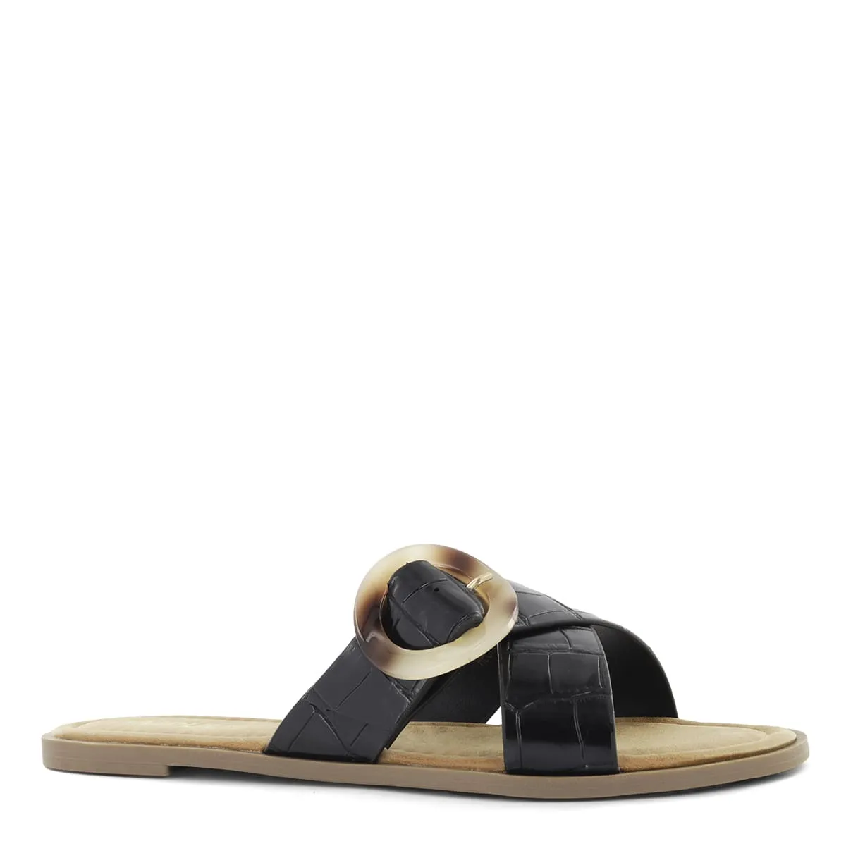 IMPULS - Sandalias Flats Mujer Impuls Aixa01 Negro