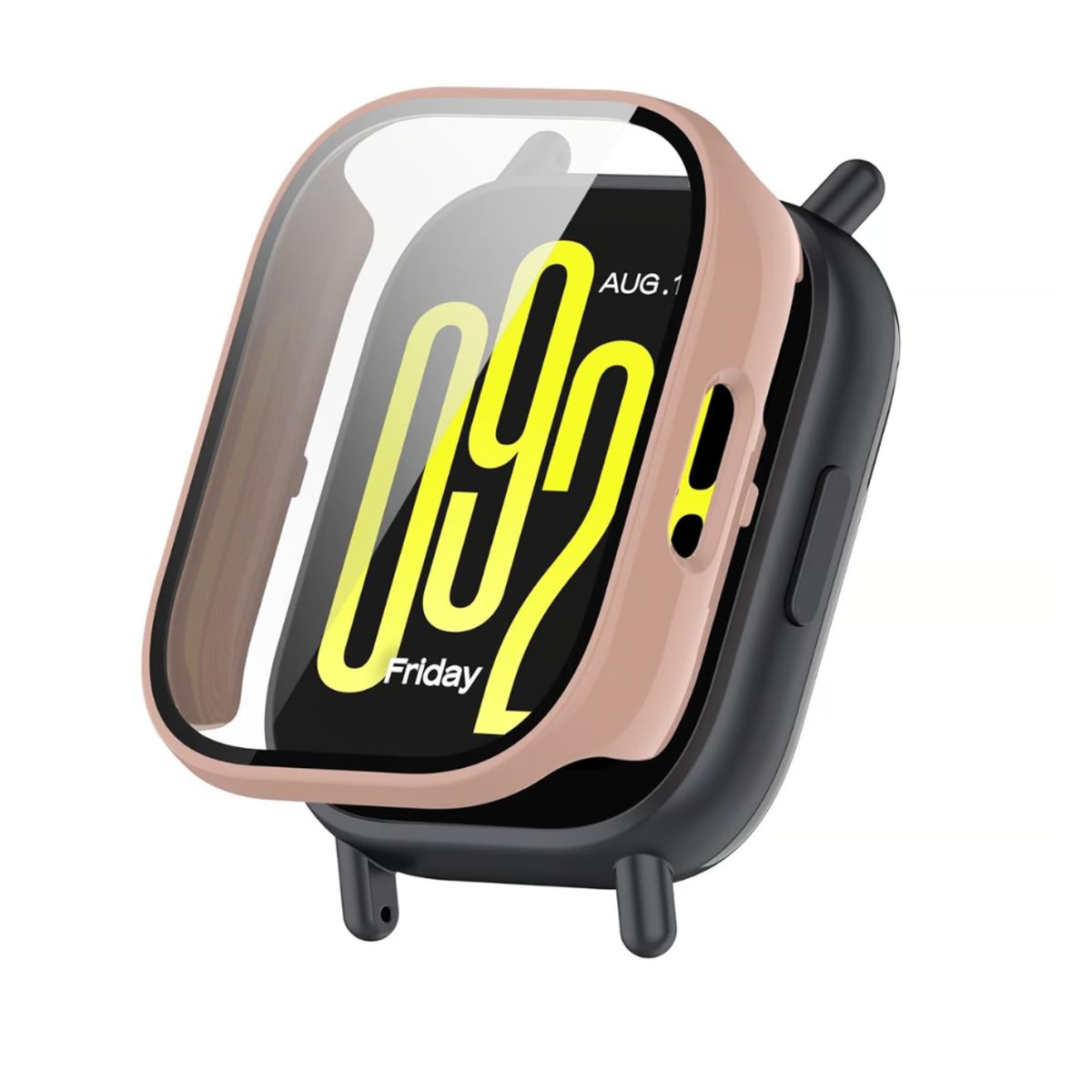 GENERICO - Pack case protector rosa + correa rosa para Redmi MI Watch 5 Active