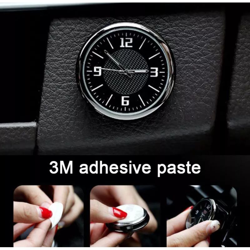 GENERICO - RELOJ DE INTERIOR PARA AUTO ACCESORIO DE CUARZO