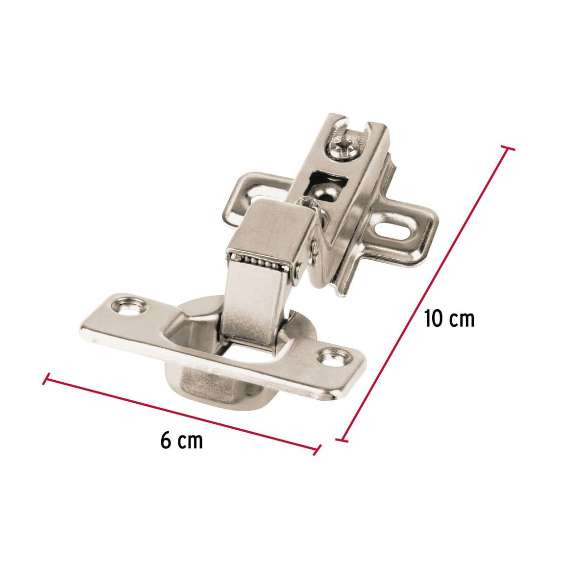 HERMEX - 8 bisagras cangrejo cobertura interna 110° Hermex