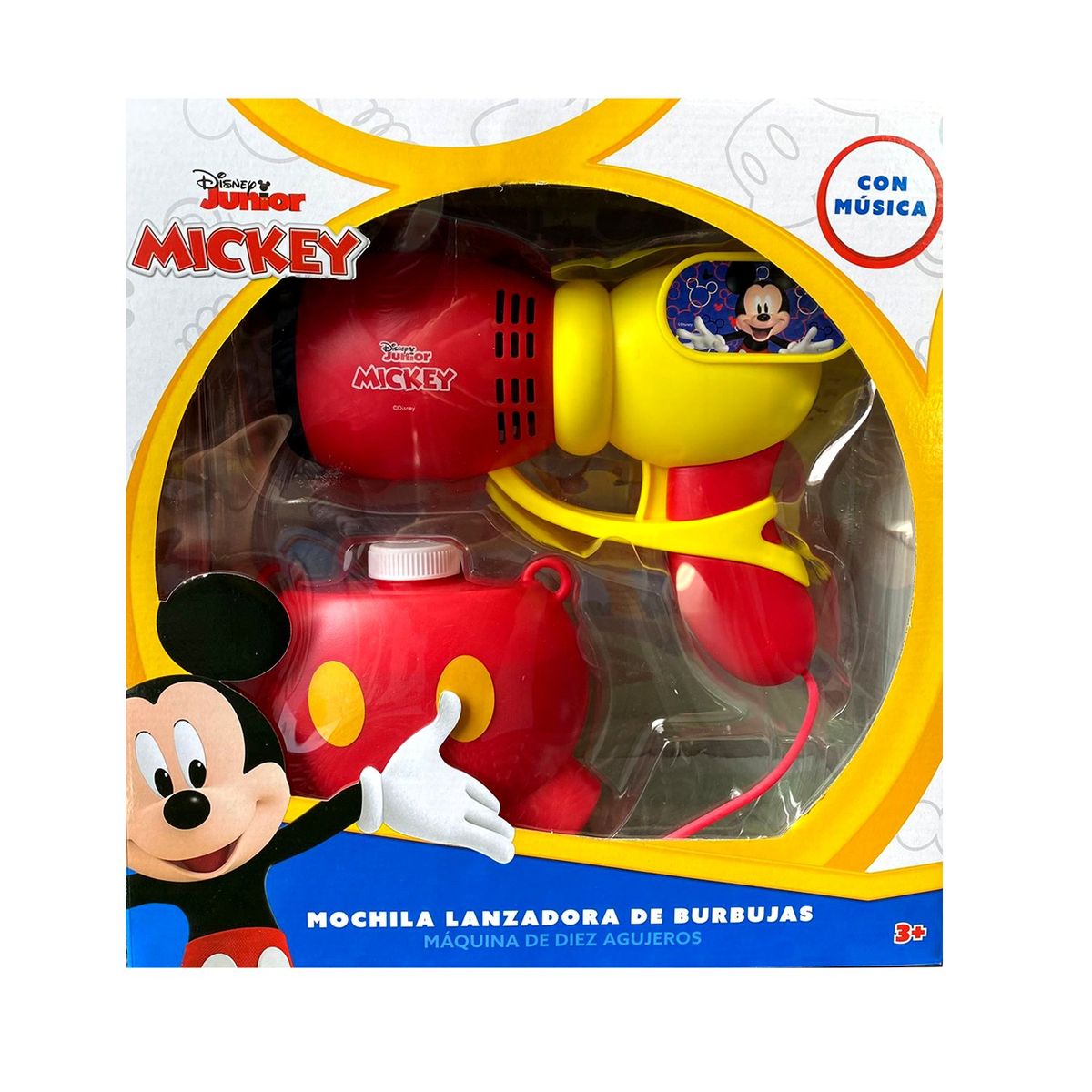 DISNEY - Juguete Pistola Burbujero MICKEY MOUSE Musical