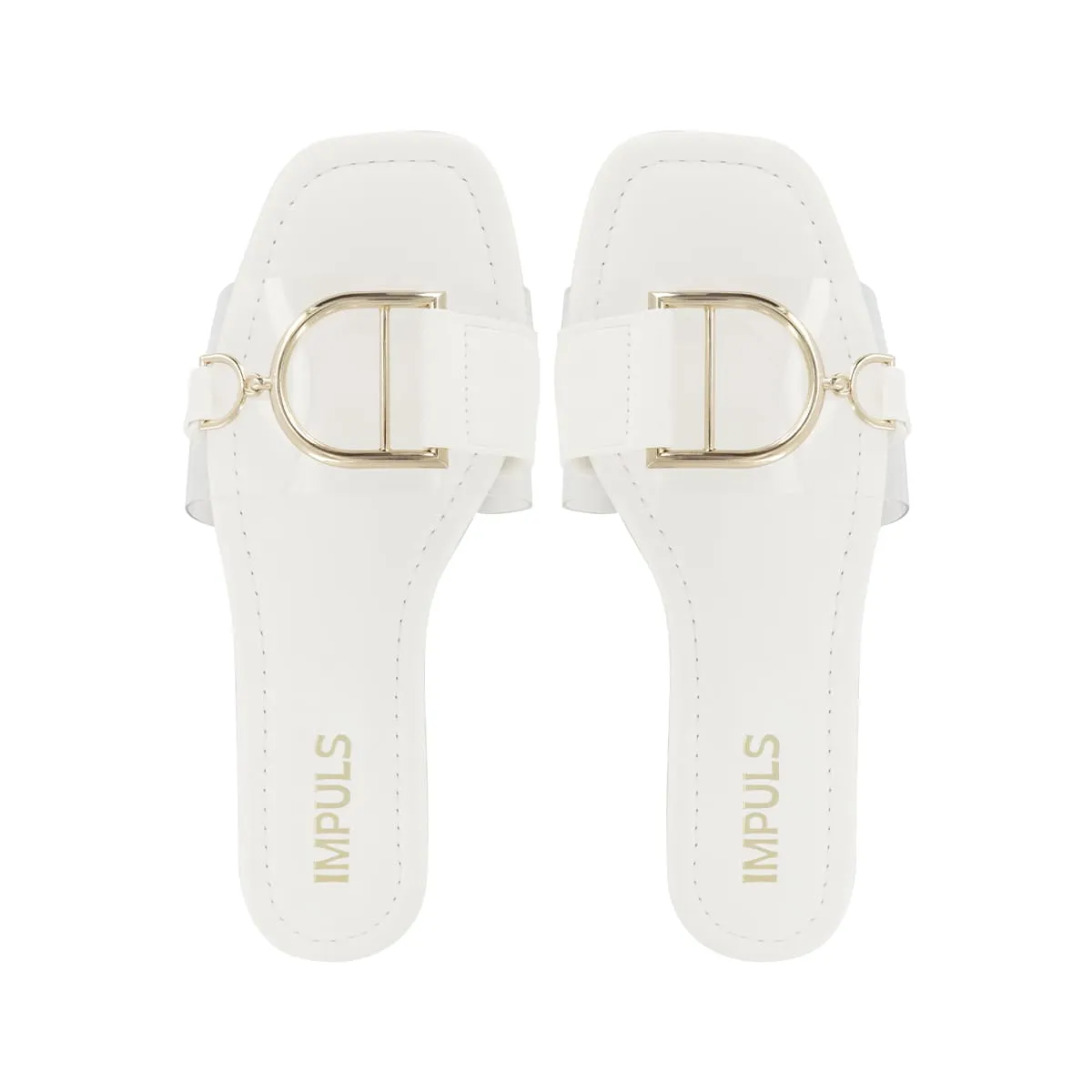 IMPULS - Sandalias Flats Mujer Impuls Aixa03 Blanco