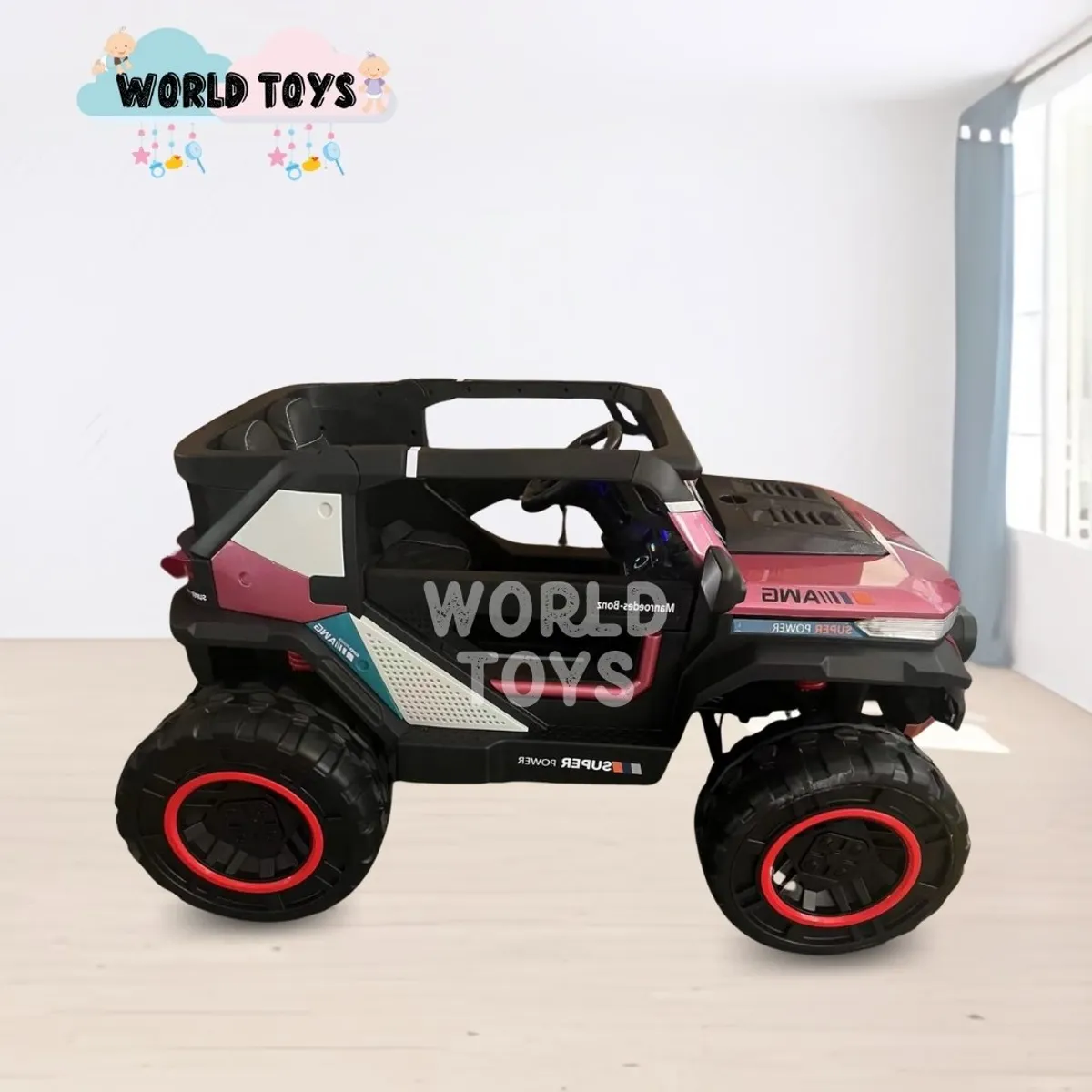 GENERICO - Carro Todoterreno a Batería «LAURIEN» con Luces Led Red