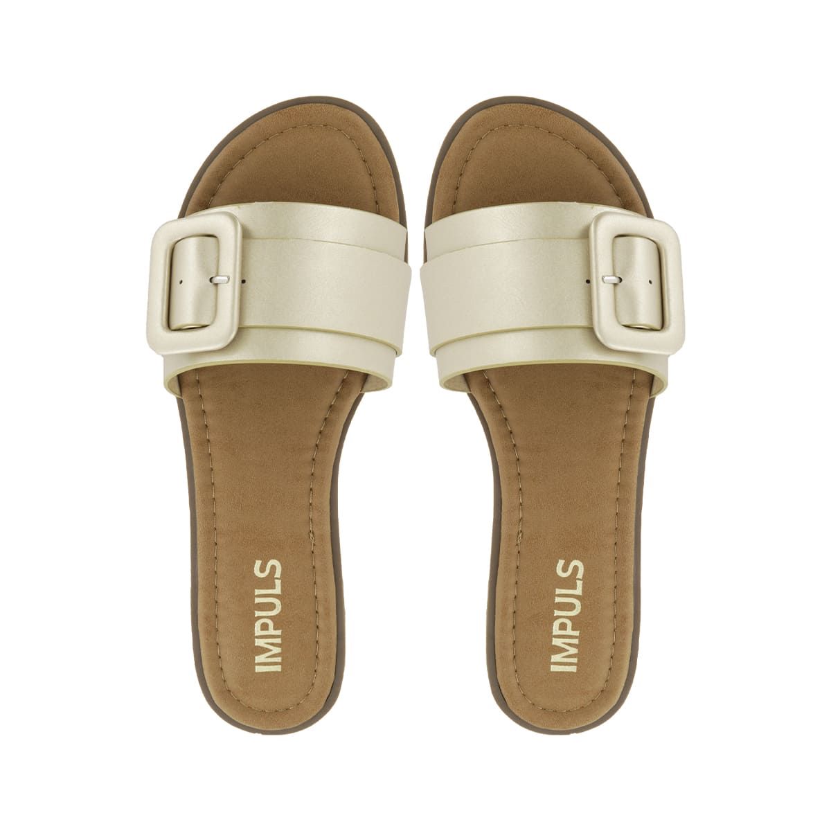 IMPULS - Sandalias Flats Mujer Impuls Aixa06 Oro