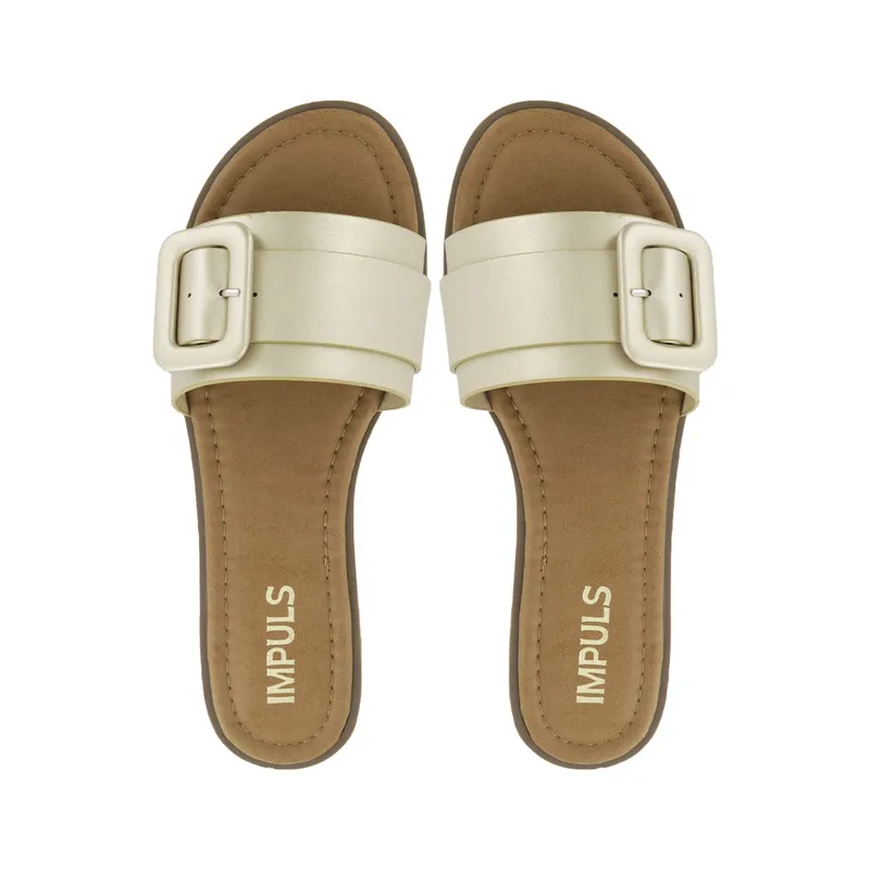 IMPULS - Sandalias Flats Mujer Impuls Aixa06 Oro