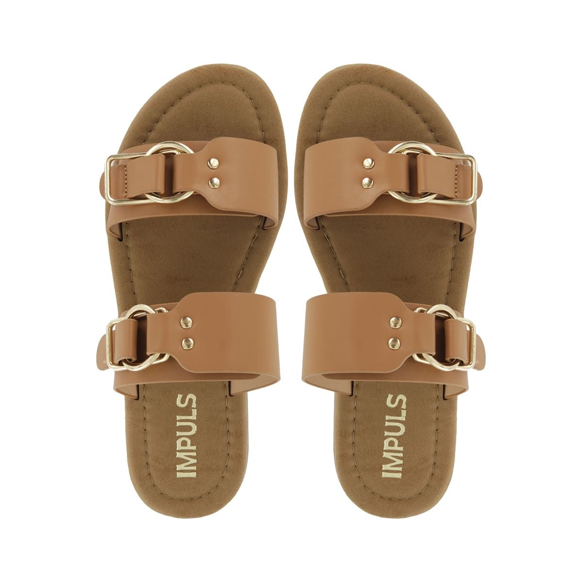 IMPULS - Sandalias Confort Mujer Impuls Aixa07 Camel