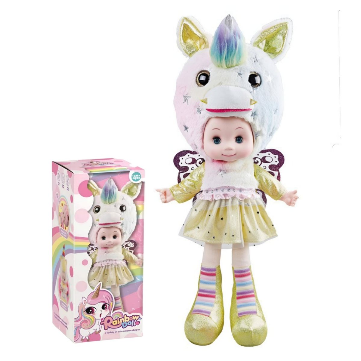 GENERICO - Muñeca de peluche musical dibujo animados E