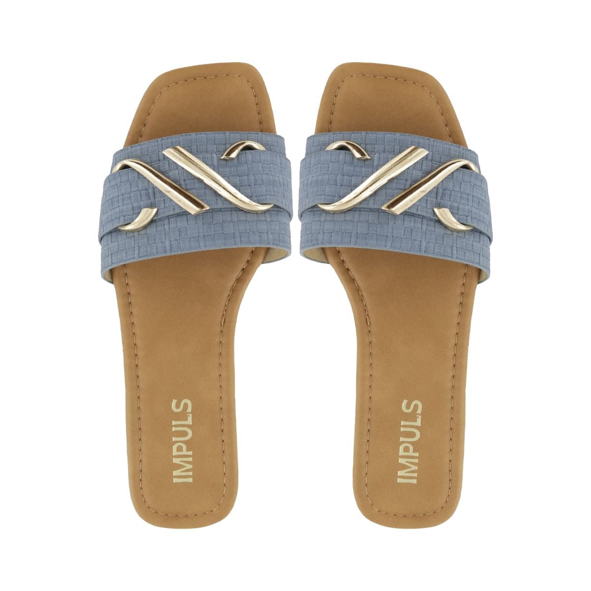 IMPULS - Sandalias Flats Mujer Impuls Aixa08 Indigo