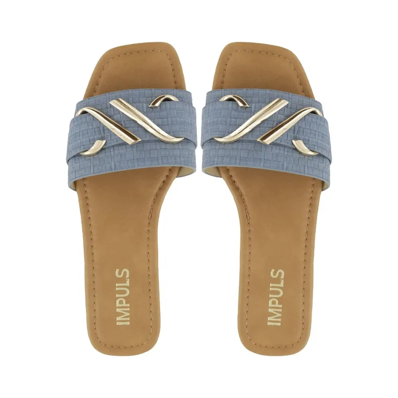 IMPULS - Sandalias Flats Mujer Impuls Aixa08 Indigo