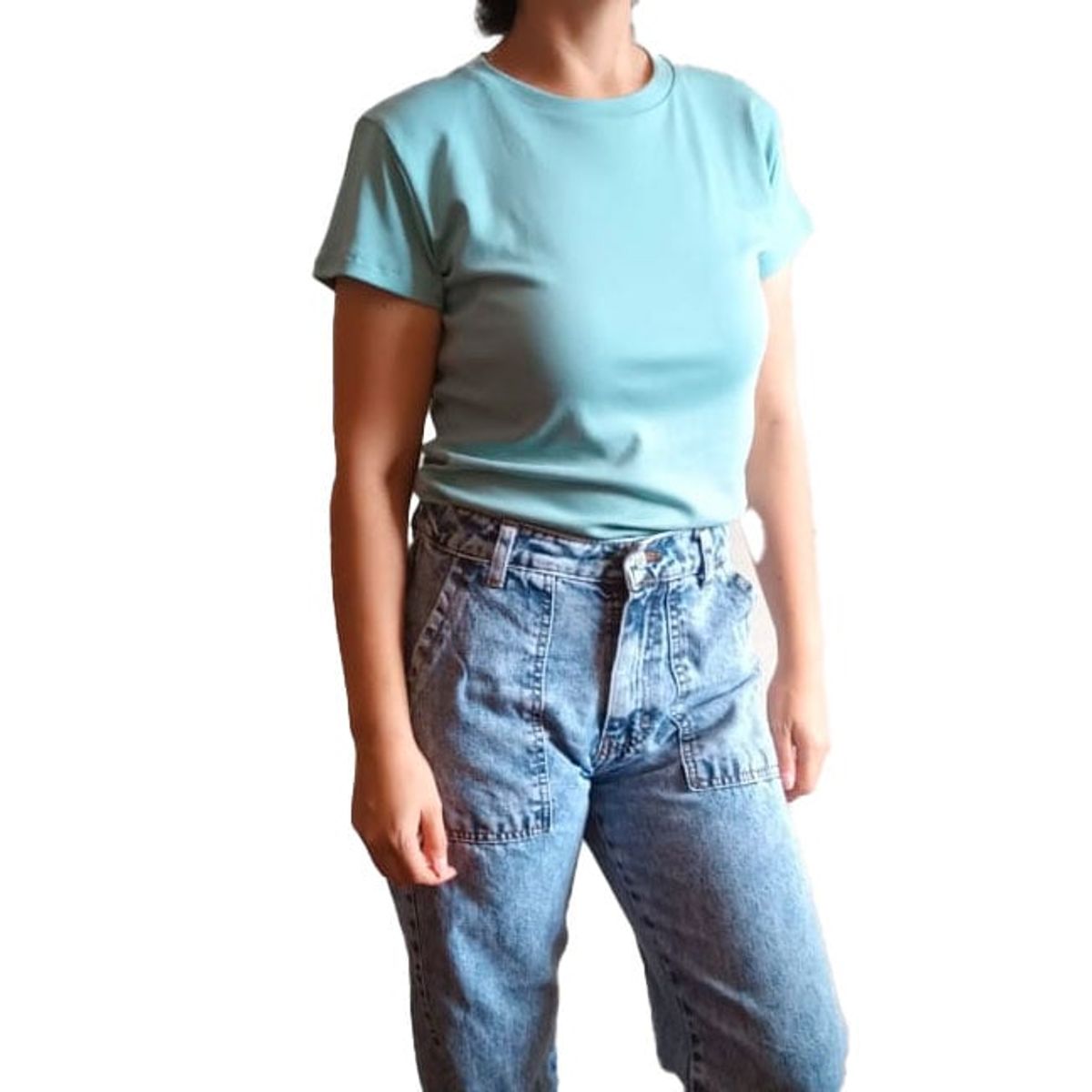 GENERICO - Polo Mujer Básico - Nathalie Love It - Verde Cemento