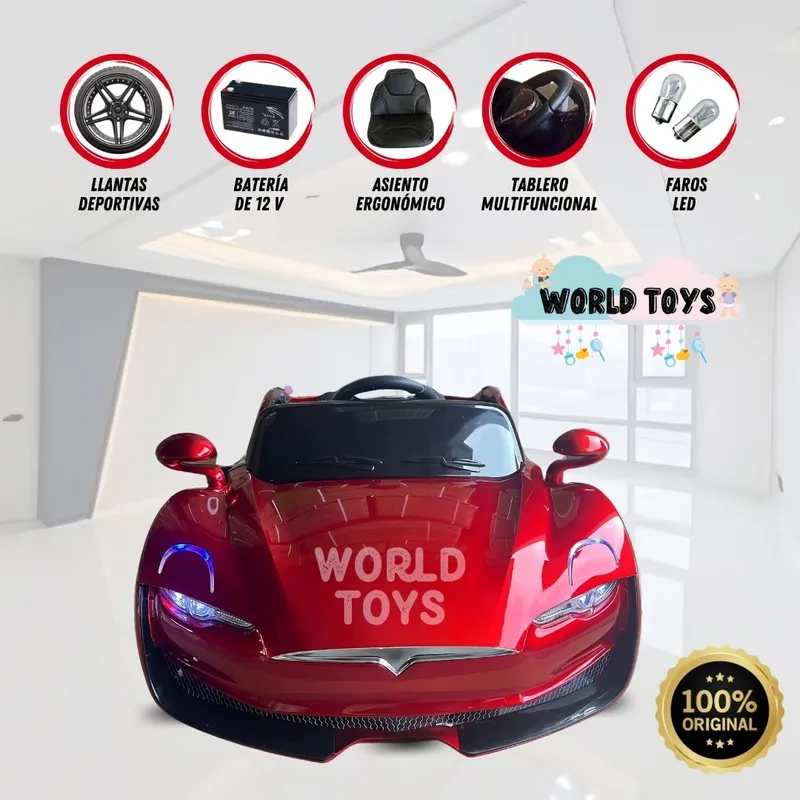 TESLA - Auto Deportivo a Batería  «MARTELLE» Edición Limitada Red