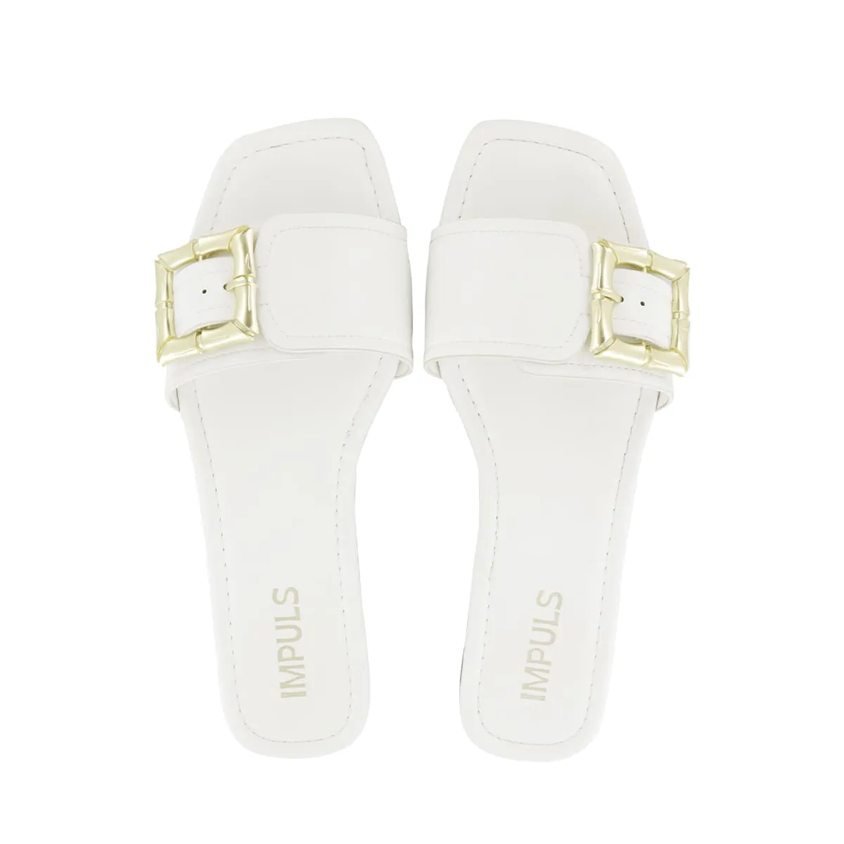 IMPULS - Sandalias Flats Mujer Impuls Aixa09 Blanco