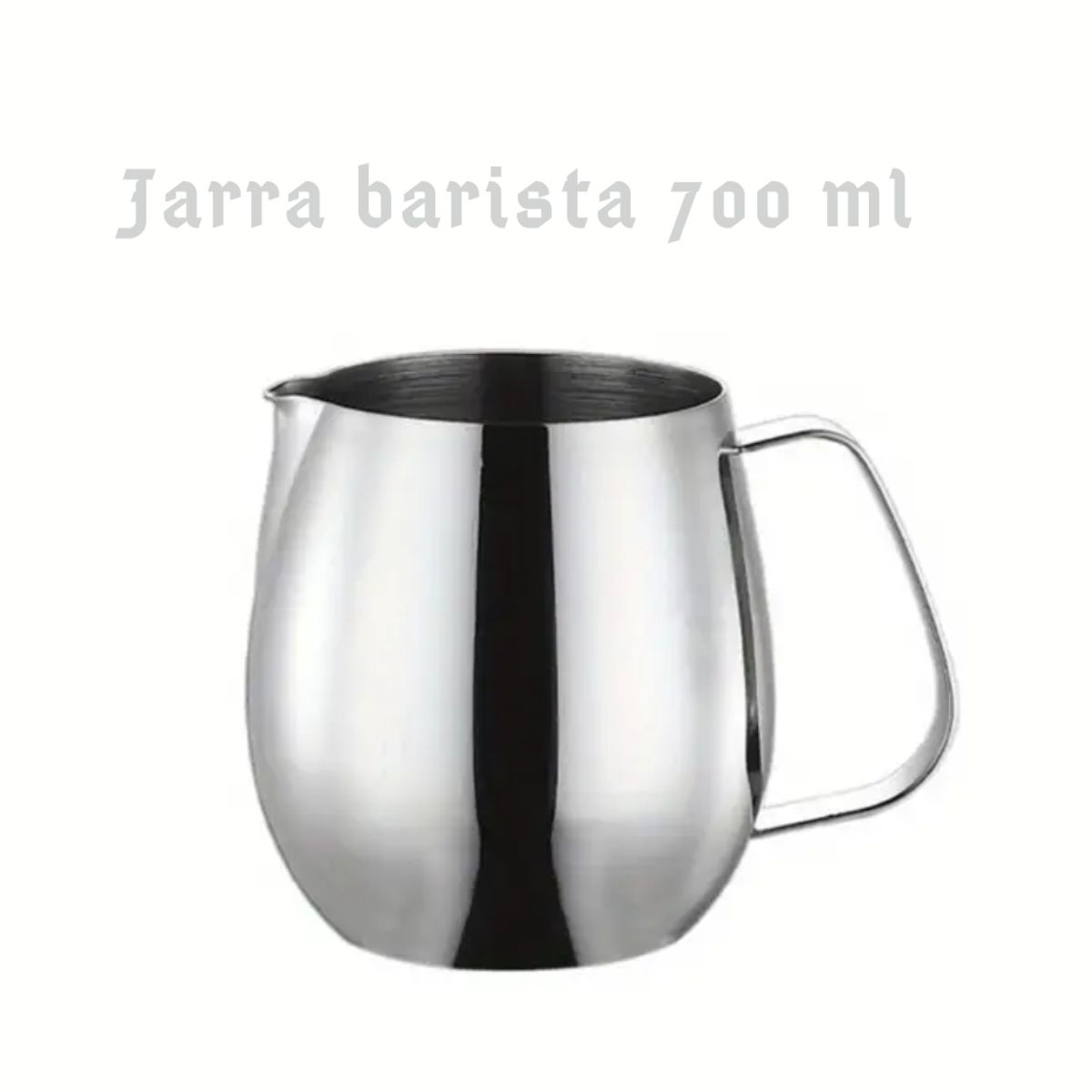 GENERICO - Jarra barista redondeada de 700 ml