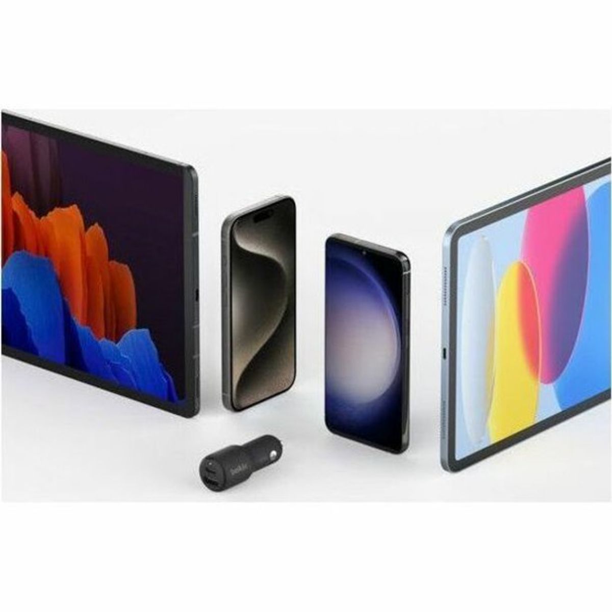 BELKIN - CARGADOR DE AUTO DOBLE USB C y A  42 WATTS - BELKIN