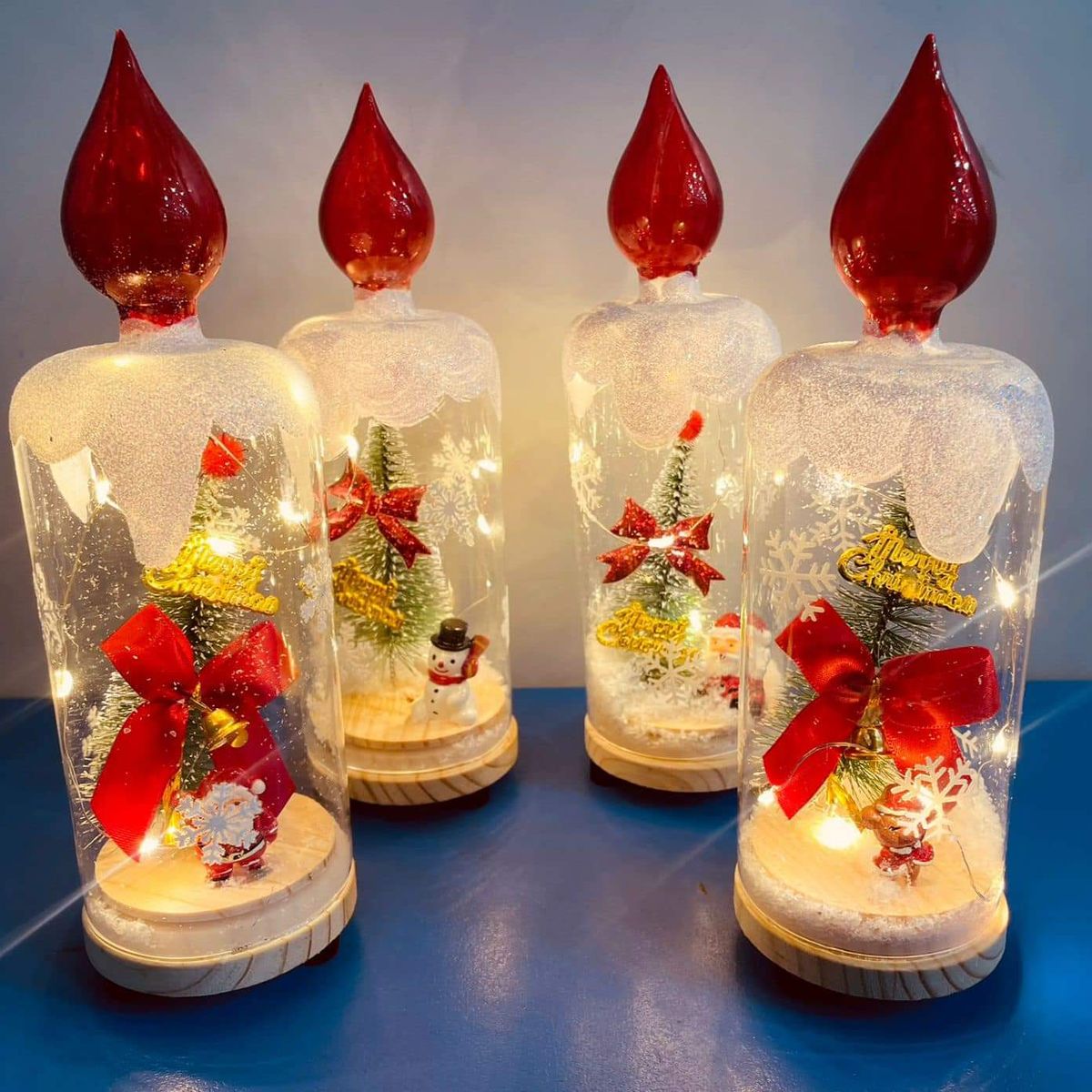 GENERICO - Velas Navideñas con luces Led