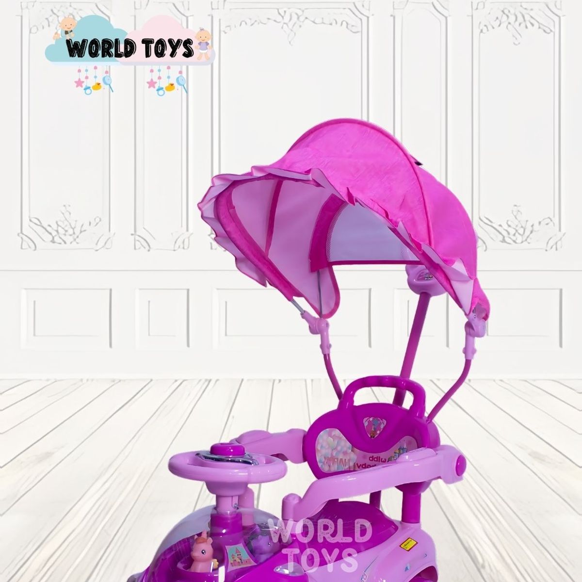 BABY - Correpasillo Didáctico «TOKUNBO» con Guiador Pink