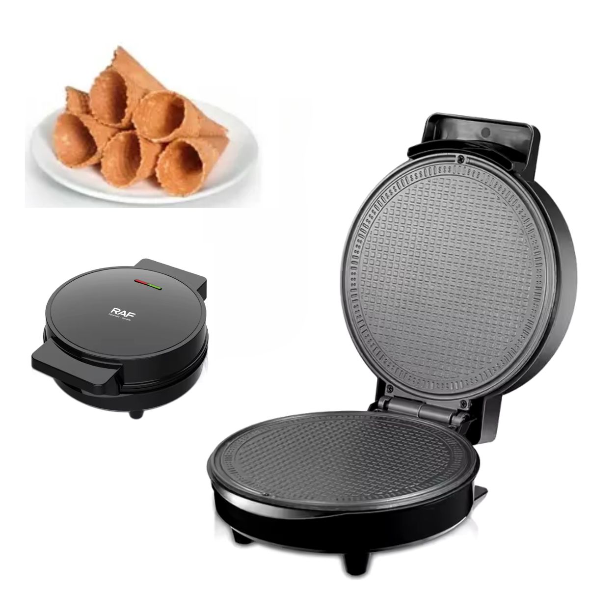 OEM - Máquina Para Hacer Waffles Conos De Helado - RAF