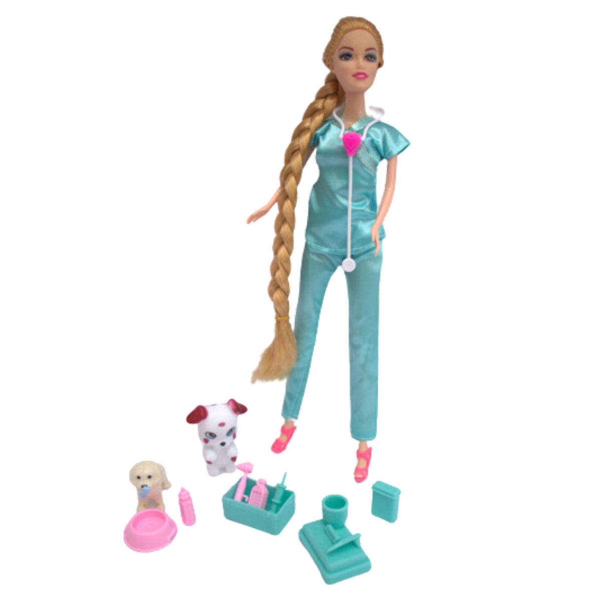 GENERICO - MUÑECA VETERINARIA CON ACCESORIOS