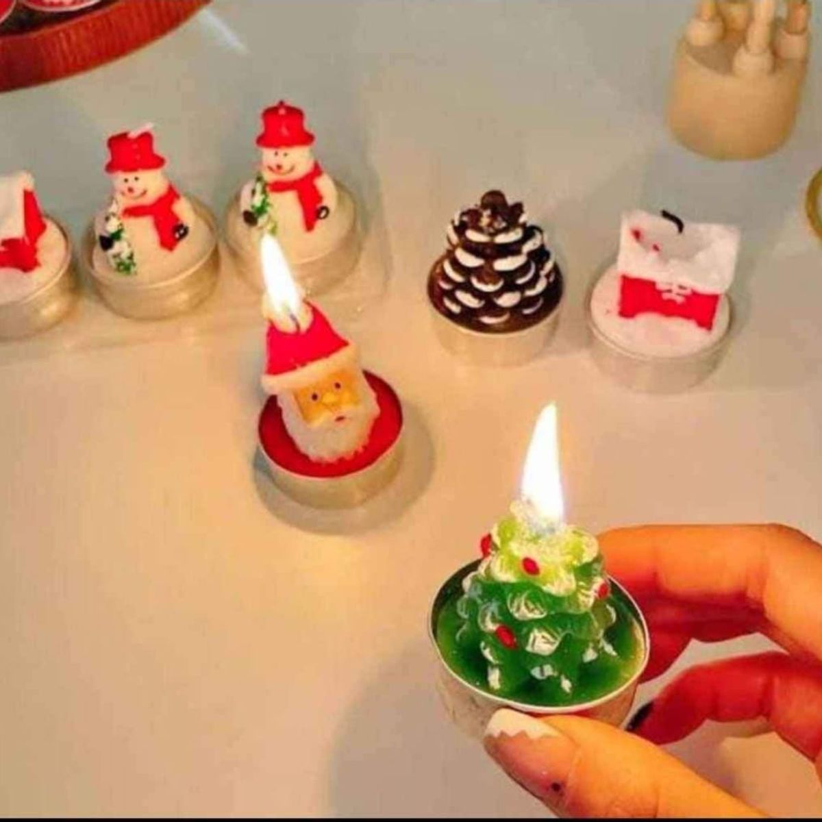 GENERICO - Mini Velas decorativas Navideñas