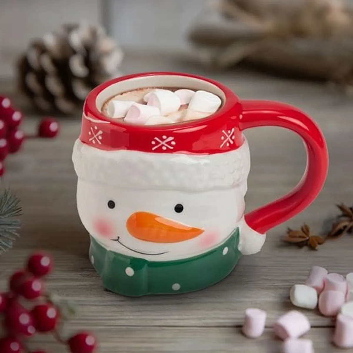 GENERICO - Taza Navideña de Muñeco de Nieve
