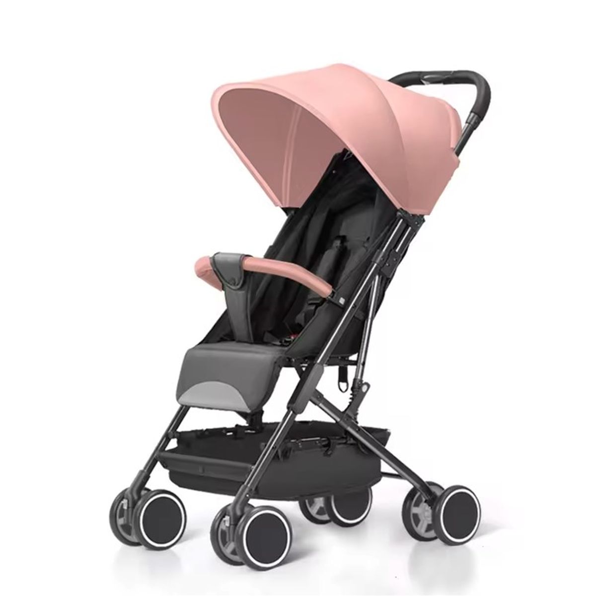 GENERICO - COCHE PARA BEBE MX-006 LIGERO ROSADO