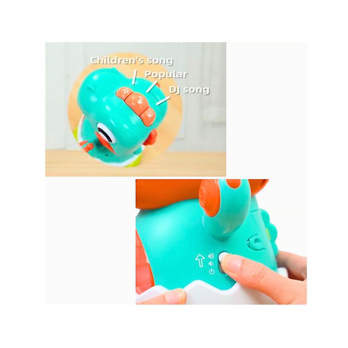 GENERICO - DINOSAURIO CON LUCES MUSICAL Y ACCION DE REBOTE