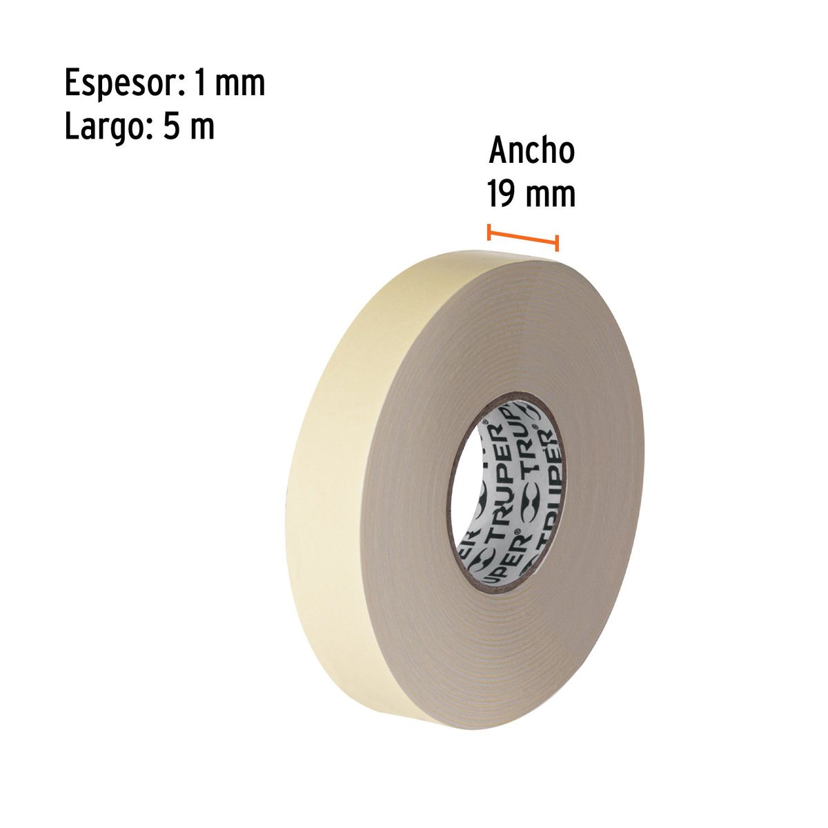 TRUPER - Cinta 3/4" x 5m Doble Contacto 11725 Truper